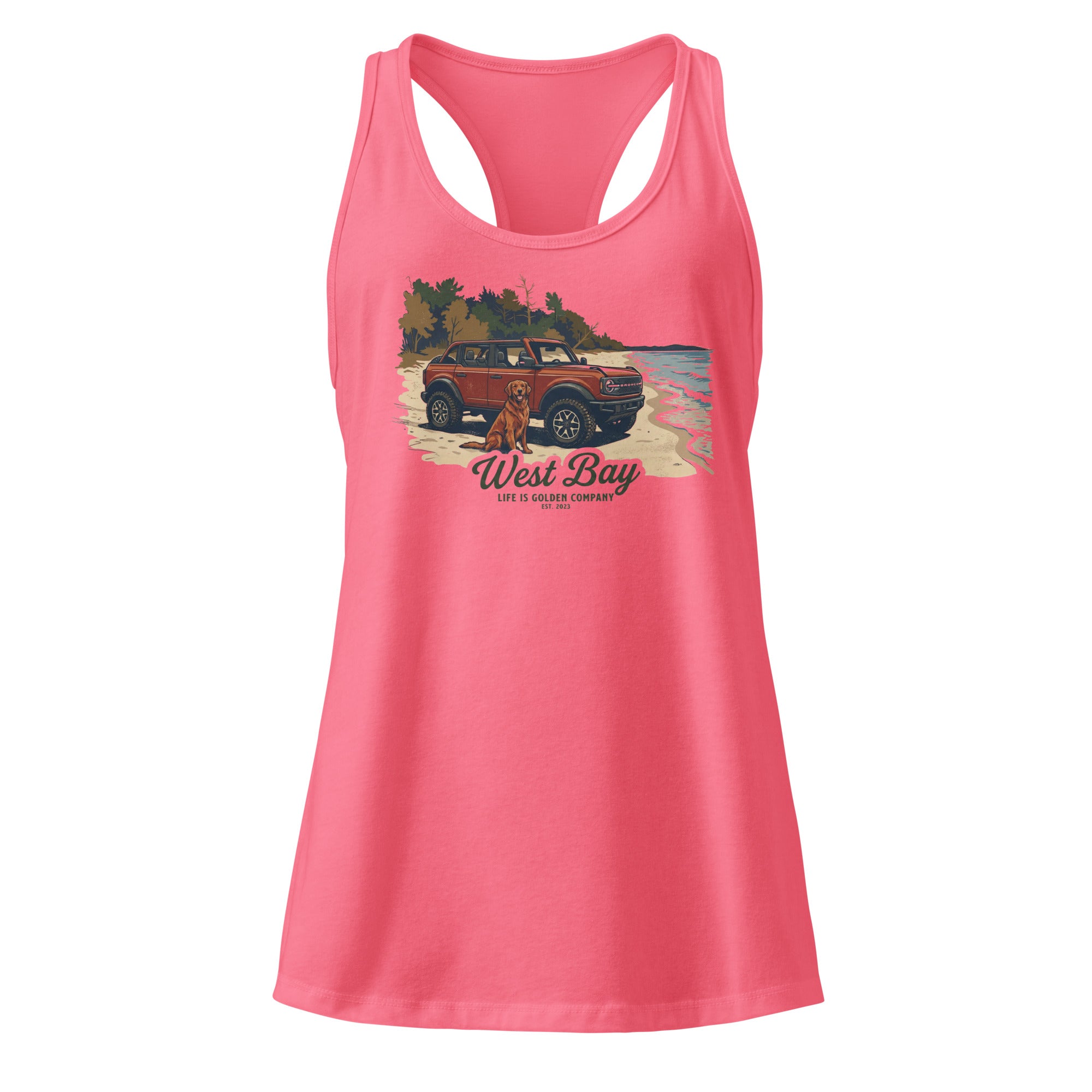 West Bay Women’s fitted racerback tank top