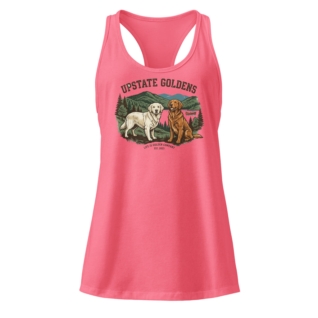 Upstate Goldens Women’s fitted racerback tank top