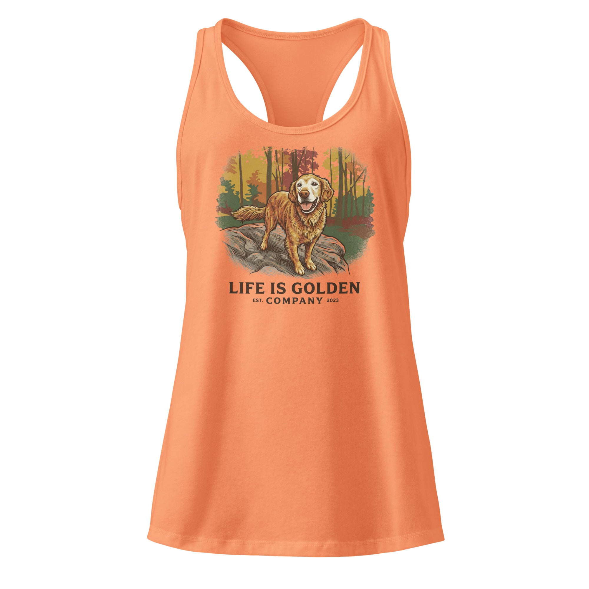 Autumn of a Golden Women’s fitted racerback tank top