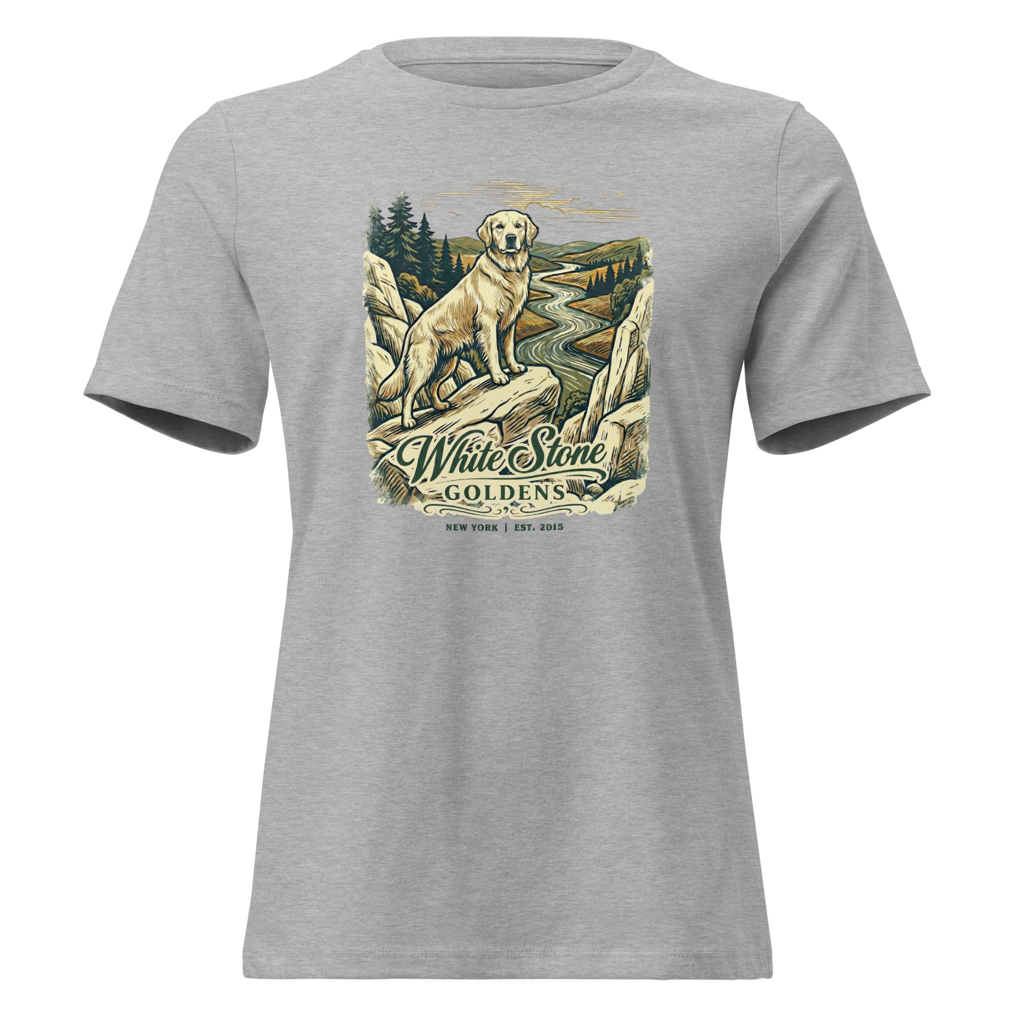 White Stone Goldens Women's Relaxed Tee