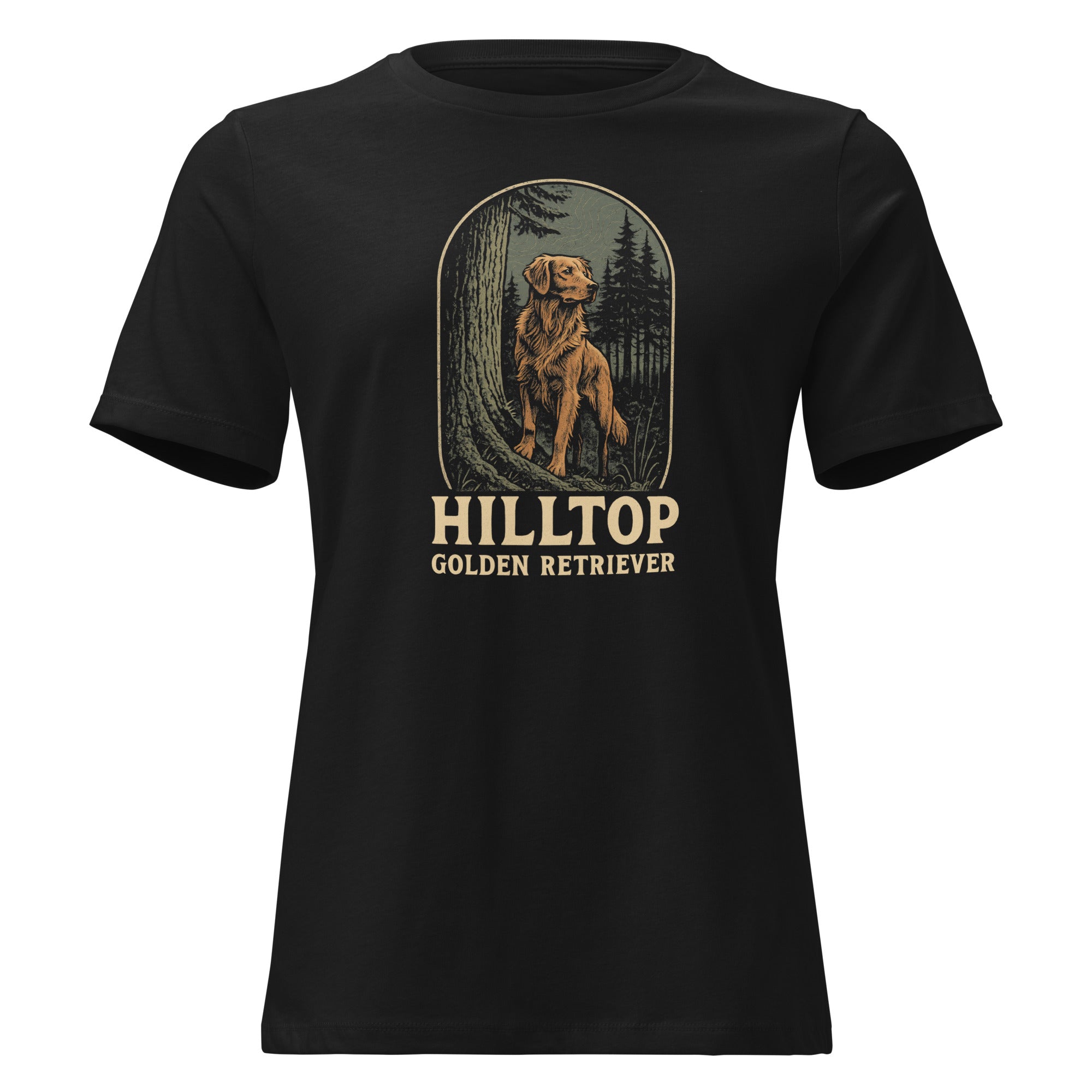 Hilltop Golden Retriever Women's Relaxed T-Shirt