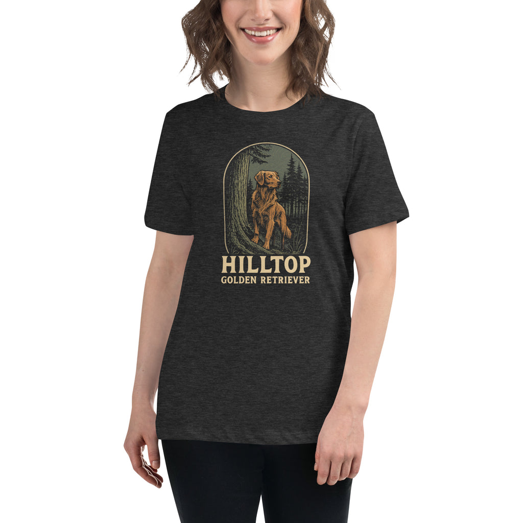 Hilltop Golden Retriever Women's Relaxed T-Shirt
