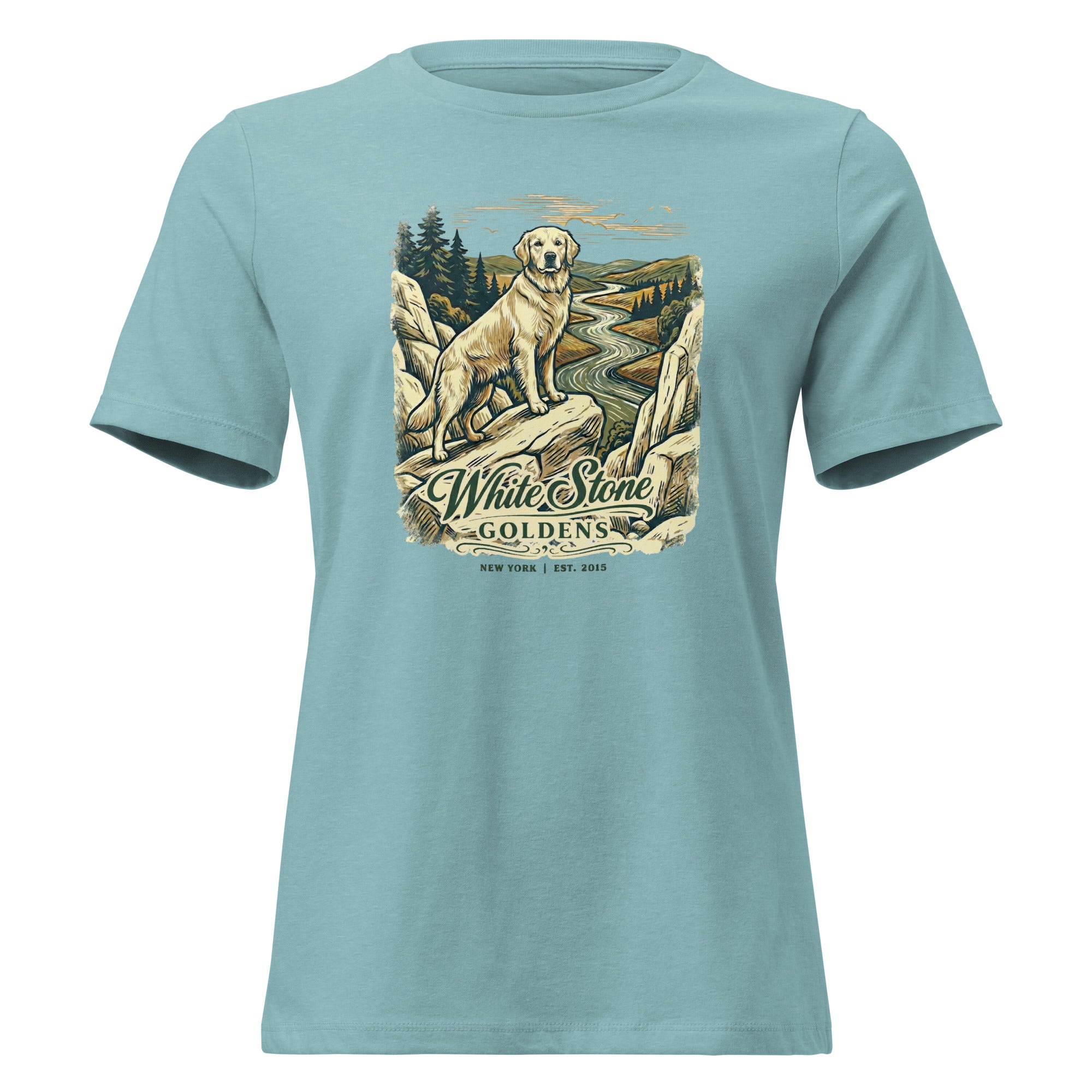 White Stone Goldens Women's Relaxed Tee