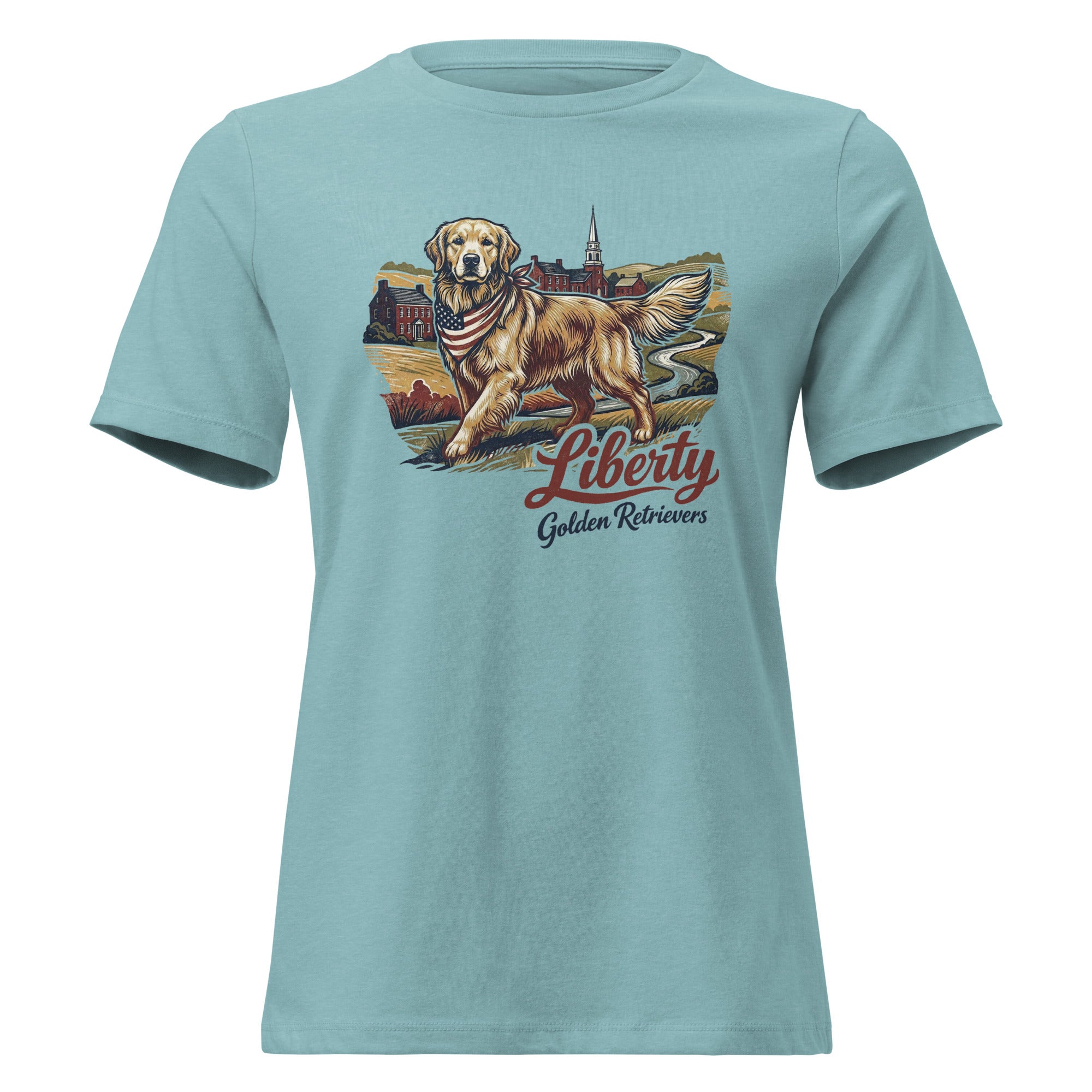 Liberty Golden Retrievers Women's Relaxed Tee