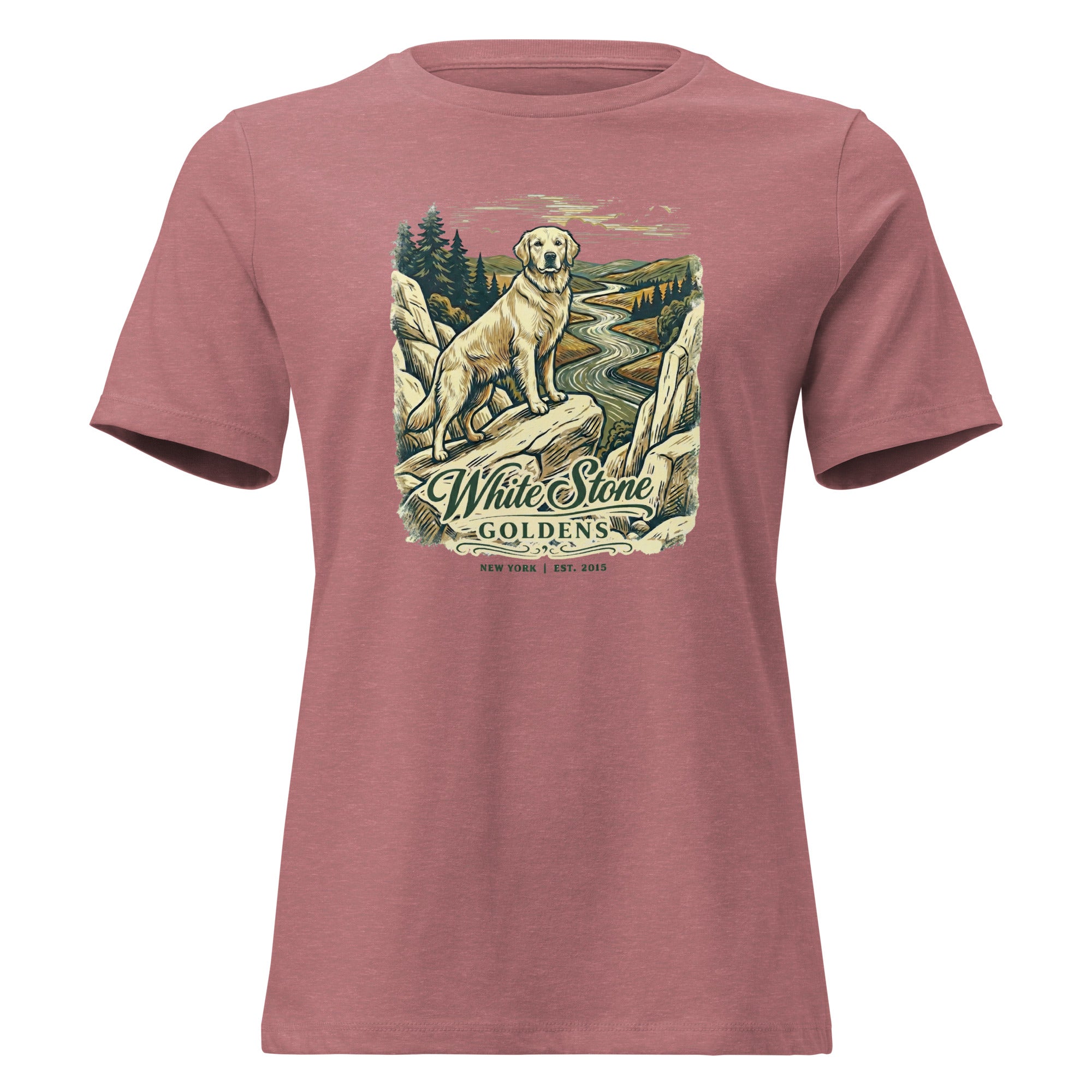 White Stone Goldens Women's Relaxed Tee