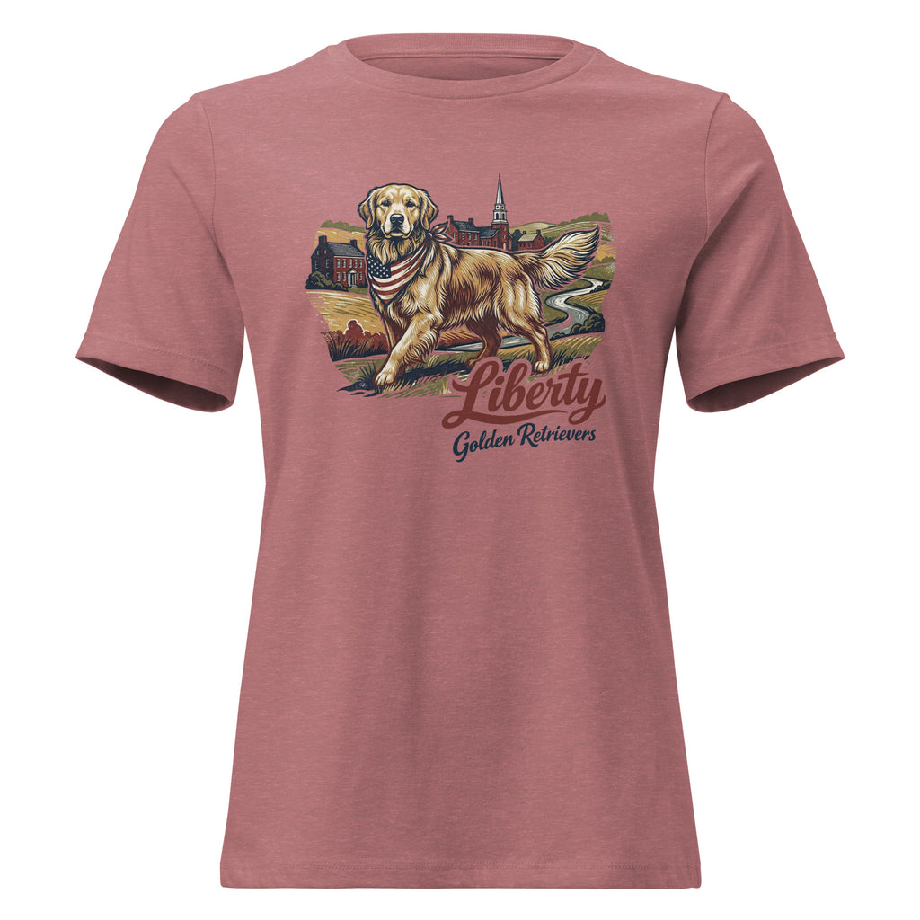 Liberty Golden Retrievers Women's Relaxed Tee