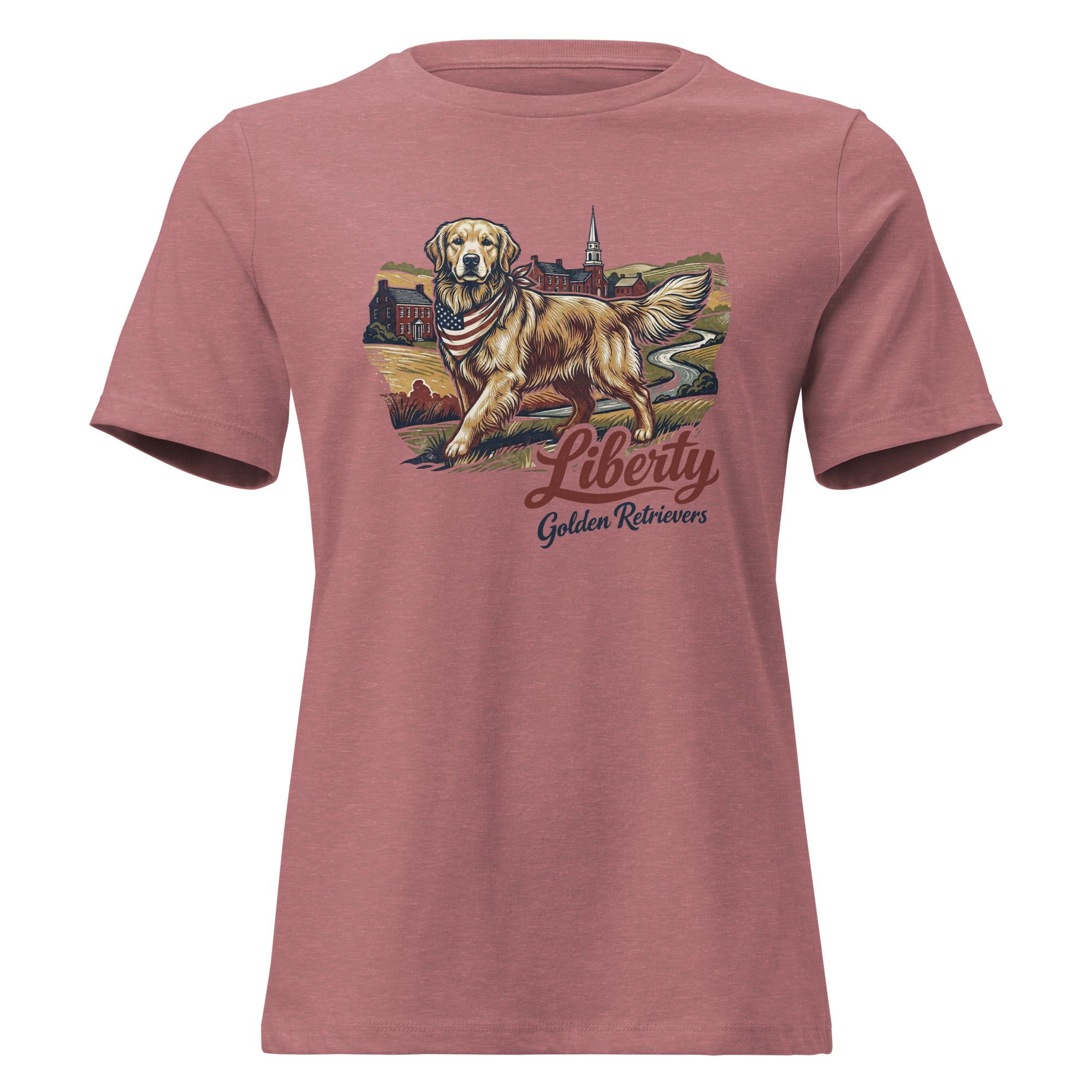Liberty Golden Retrievers Women's Relaxed Tee