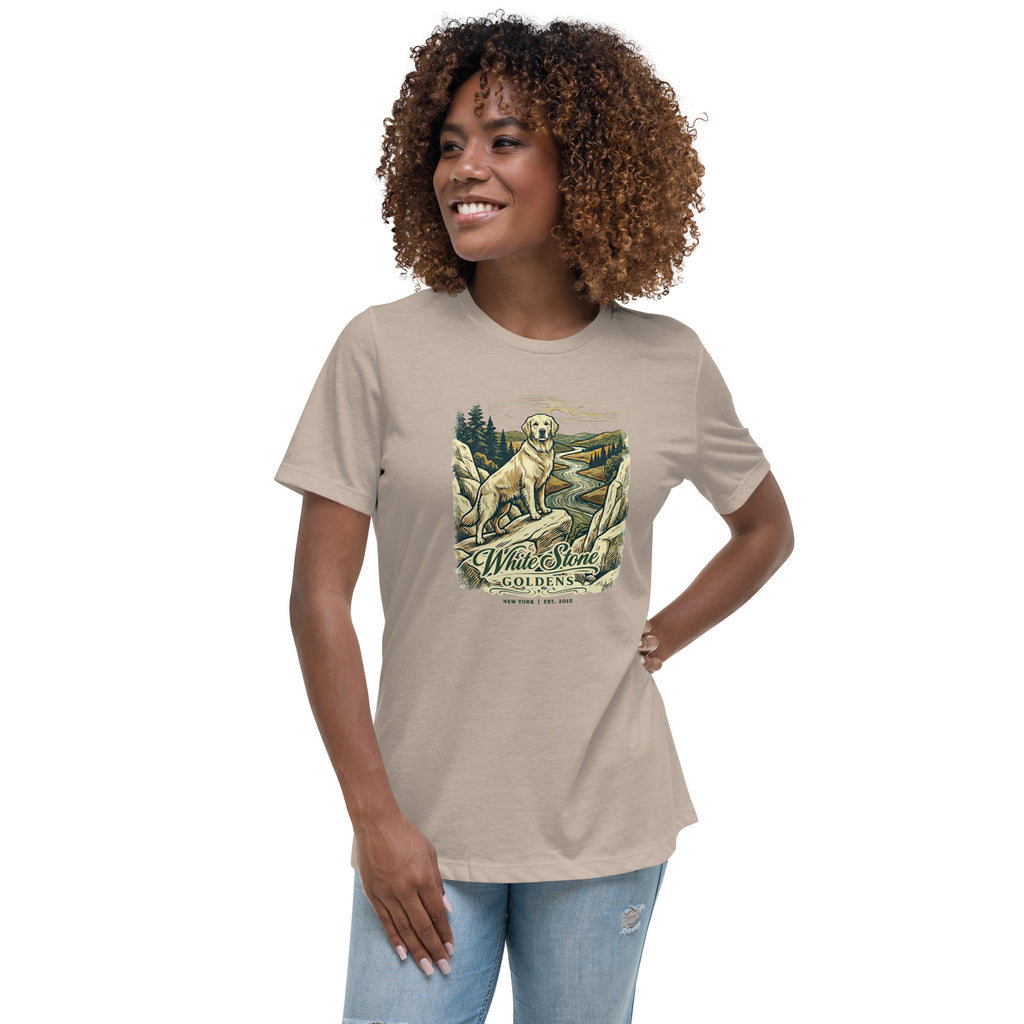 White Stone Goldens Women's Relaxed Tee