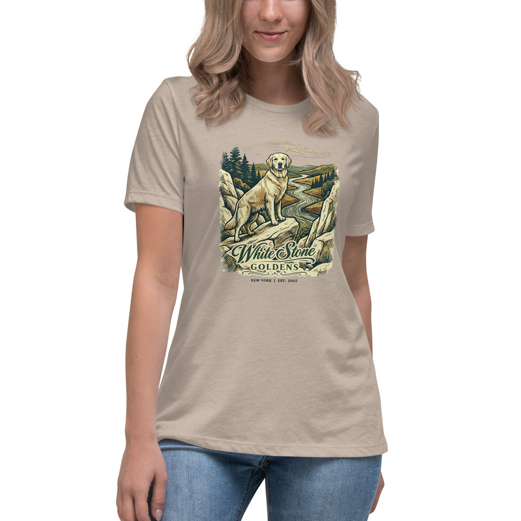 White Stone Goldens Women's Relaxed Tee