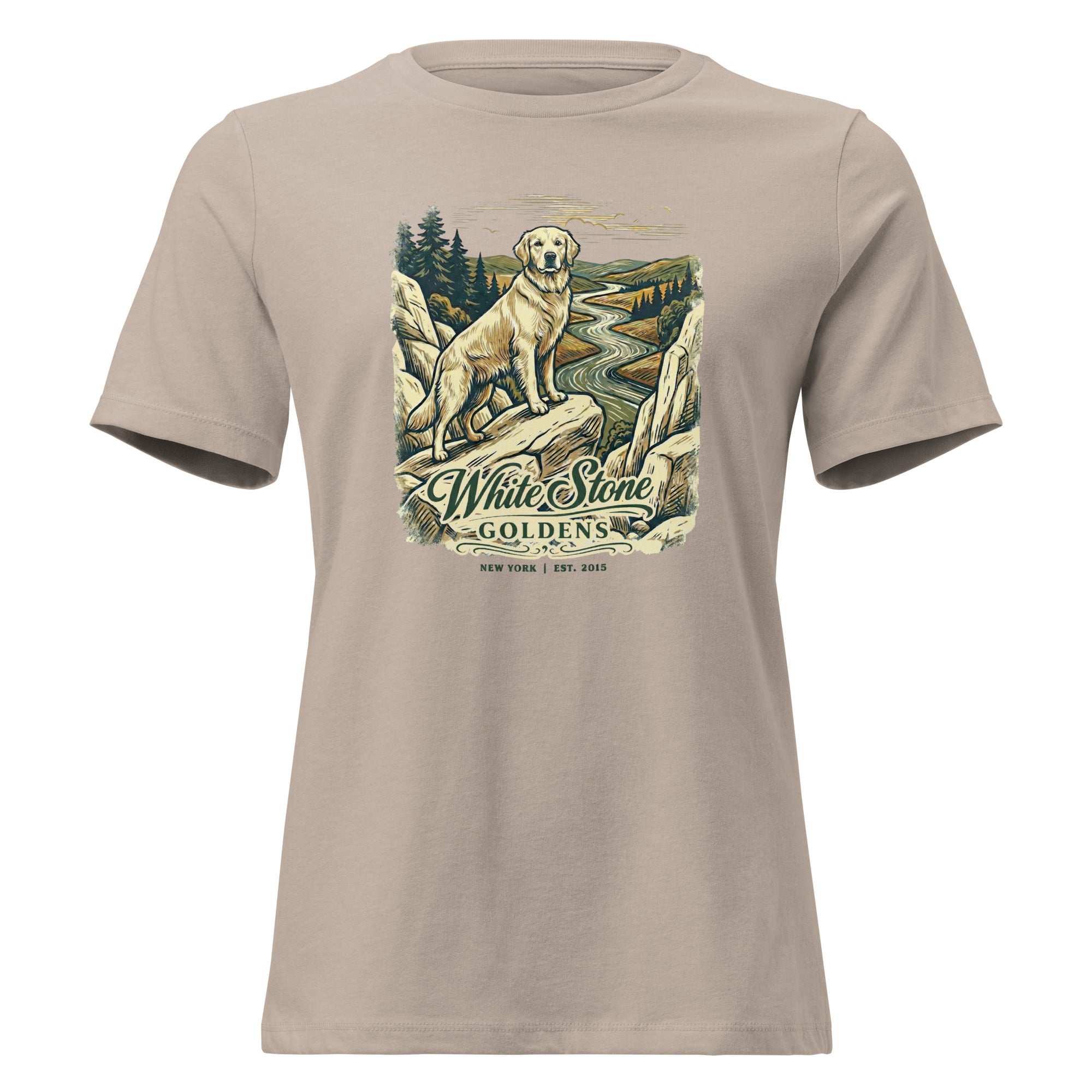 White Stone Goldens Women's Relaxed Tee