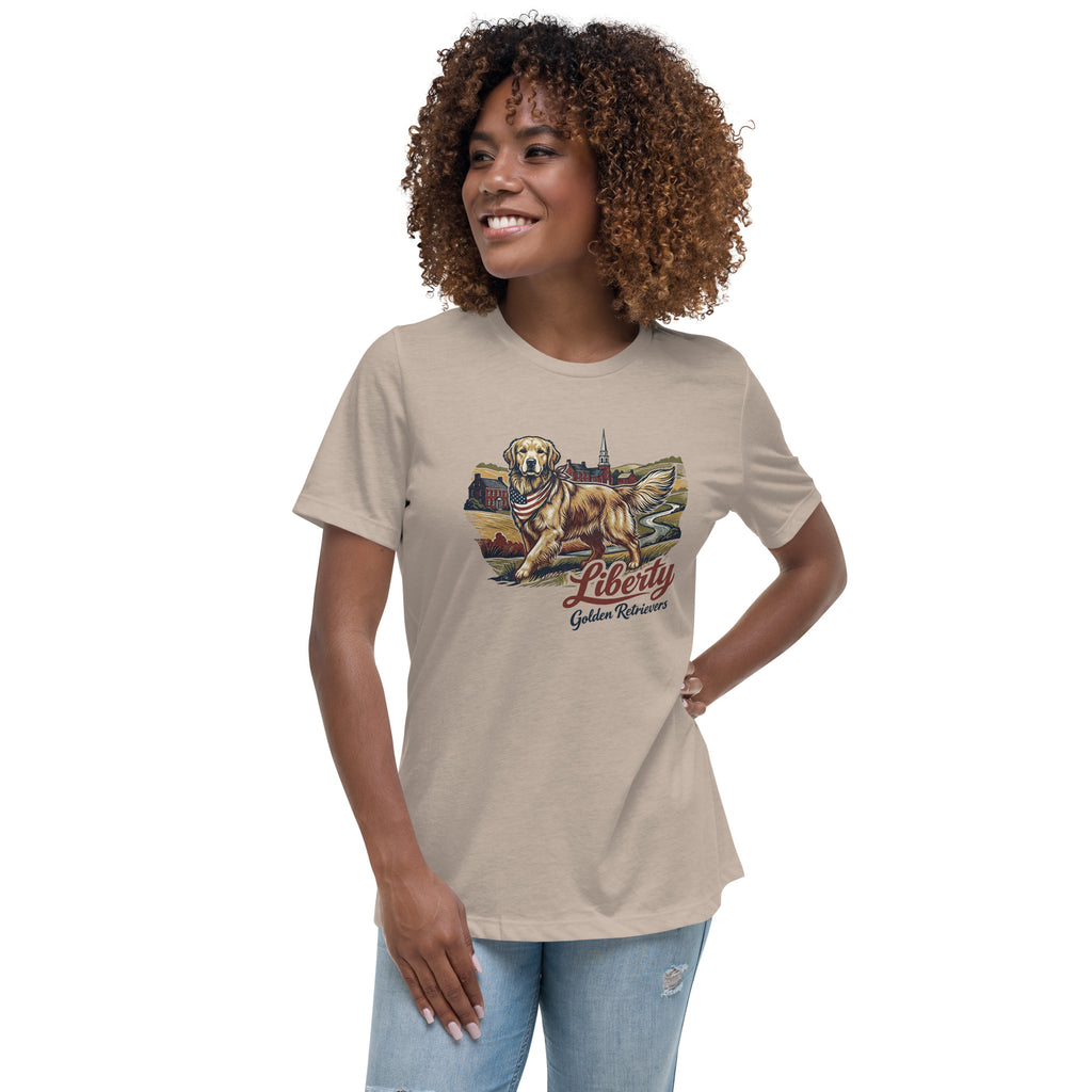 Liberty Golden Retrievers Women's Relaxed Tee
