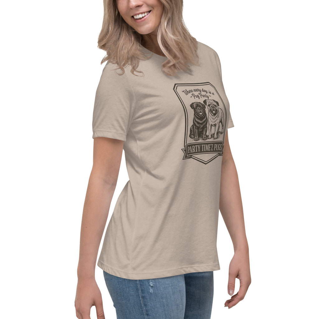 Party Time'Z Pugs Women's Relaxed T-Shirt