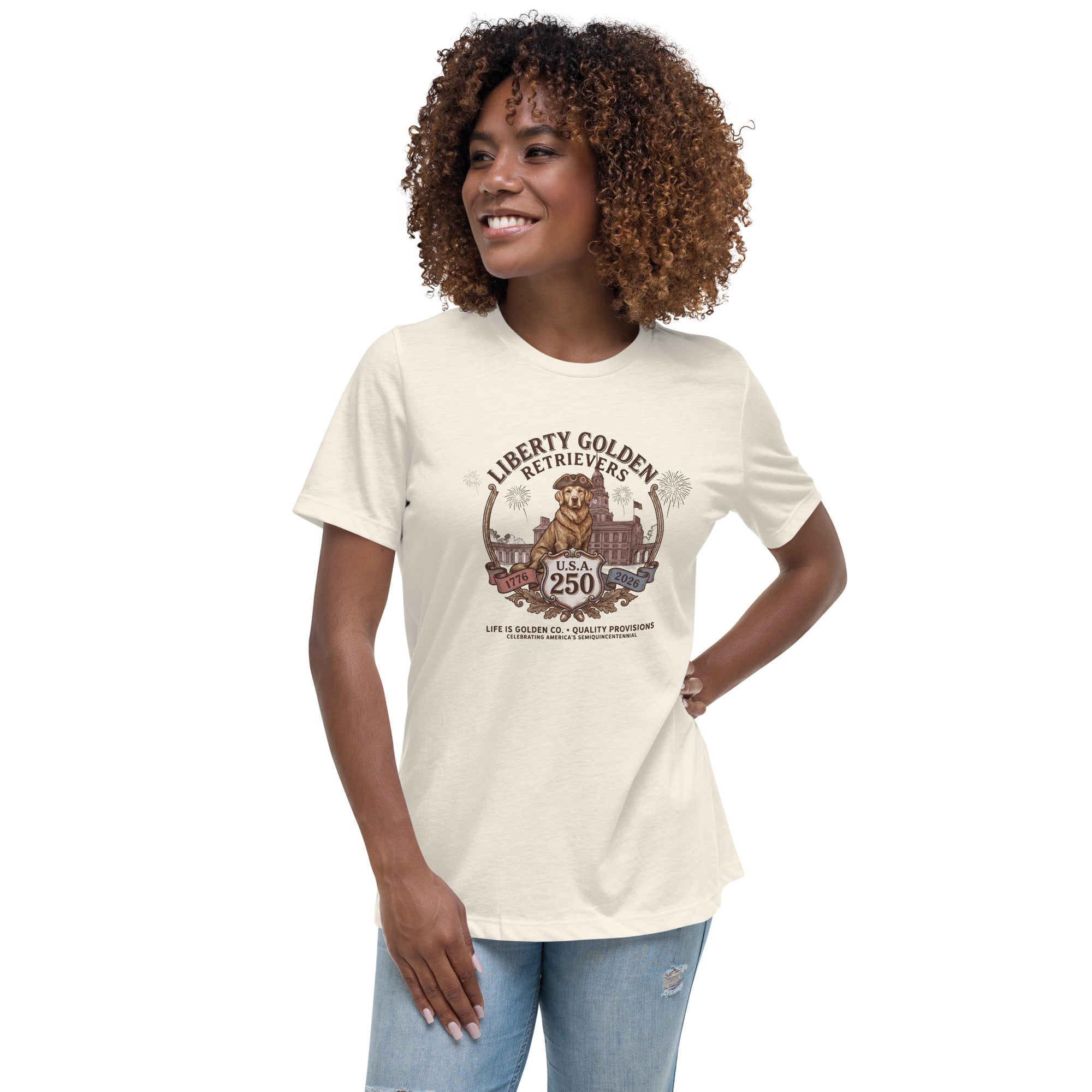 Liberty Goldens Semiquincentennial Women's Relaxed Tee