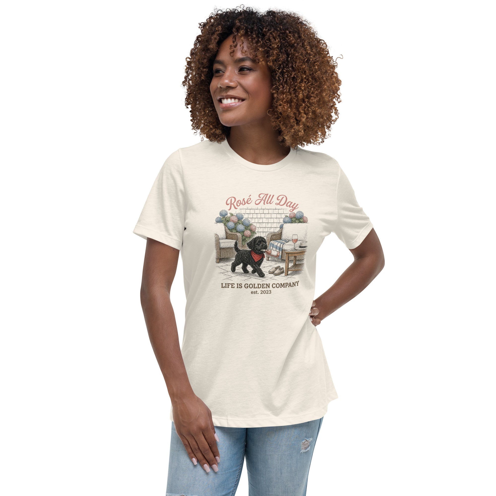 Rosé All Day Schnoodle Edition Women's Relaxed Tee