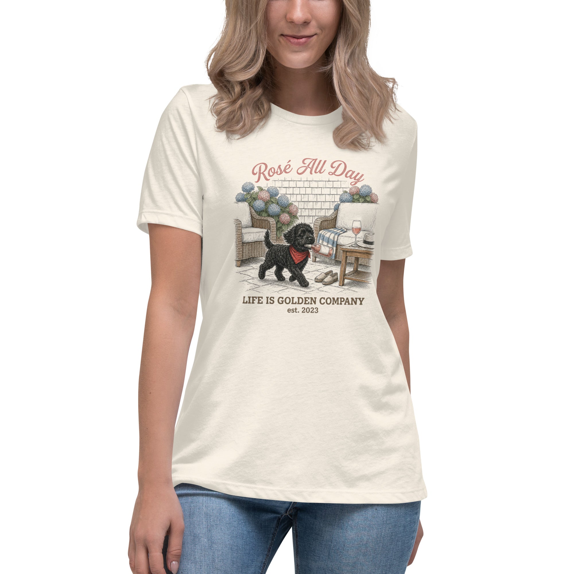 Rosé All Day Schnoodle Edition Women's Relaxed Tee