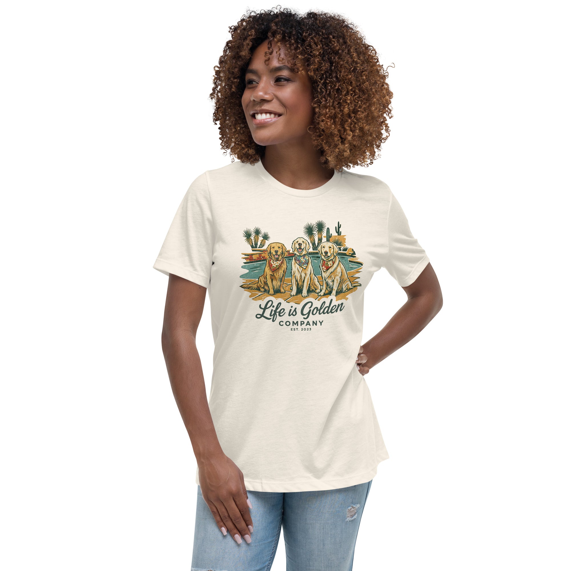 Magnum PI Pups Women's Relaxed Tee