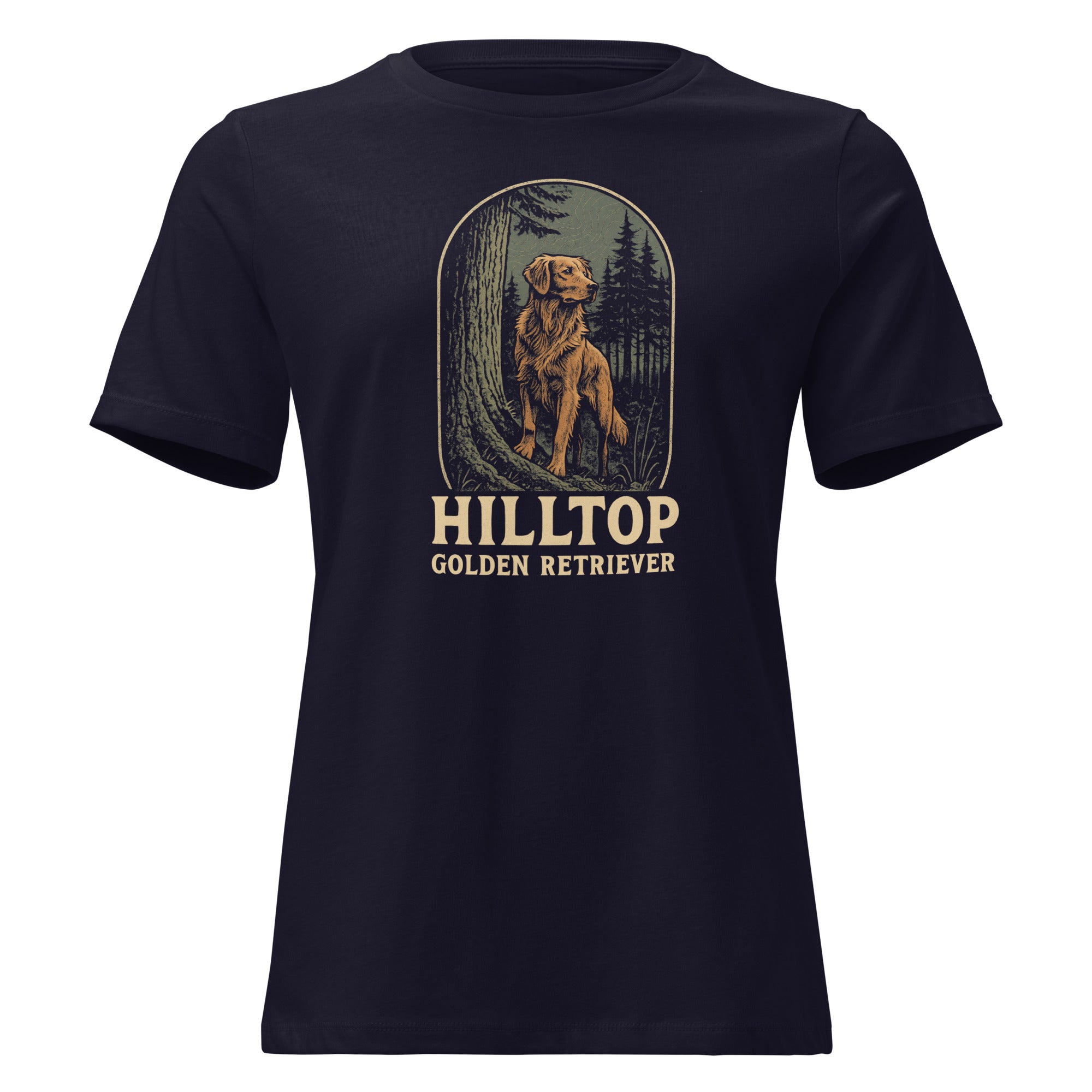 Hilltop Golden Retriever Women's Relaxed T-Shirt