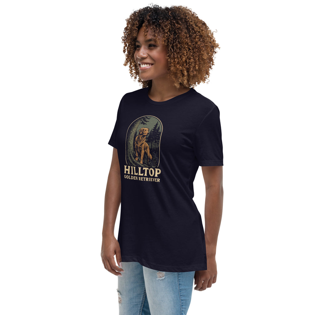 Hilltop Golden Retriever Women's Relaxed T-Shirt
