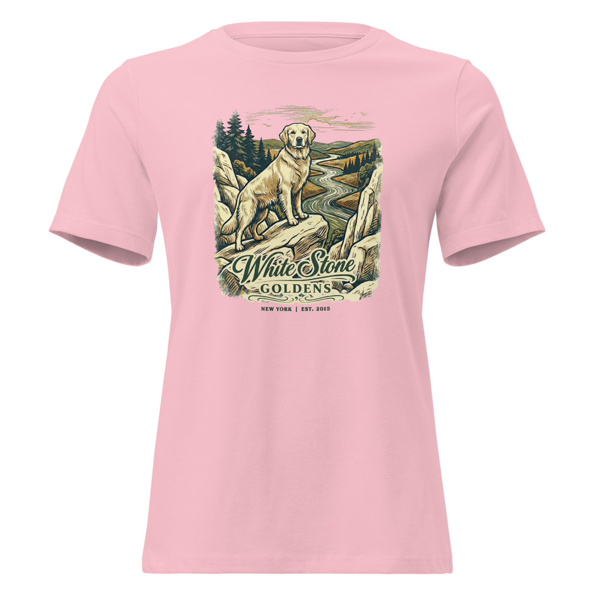 White Stone Goldens Women's Relaxed Tee