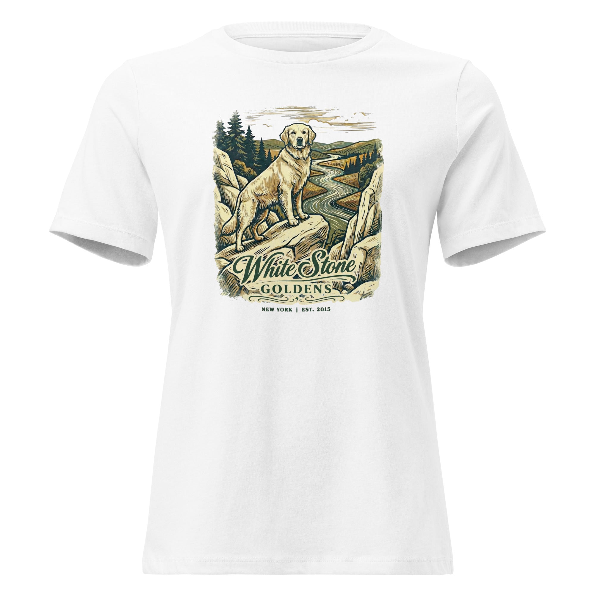 White Stone Goldens Women's Relaxed Tee