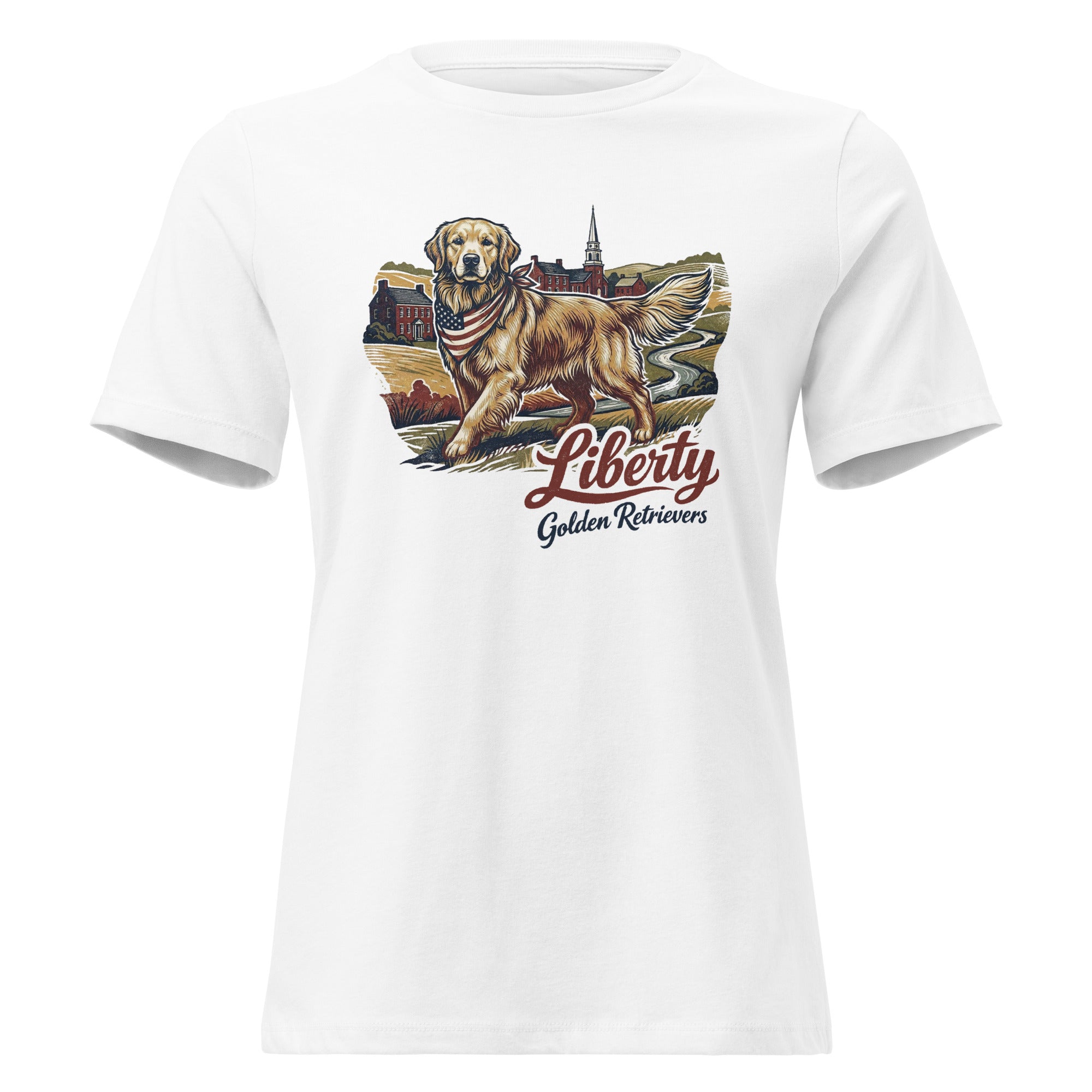 Liberty Golden Retrievers Women's Relaxed Tee