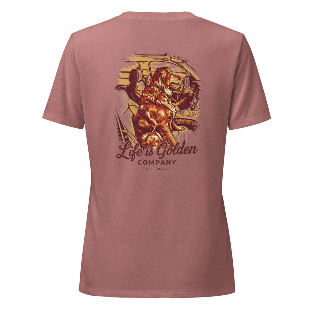 Golden Passenger Women’s relaxed v-neck t-shirt