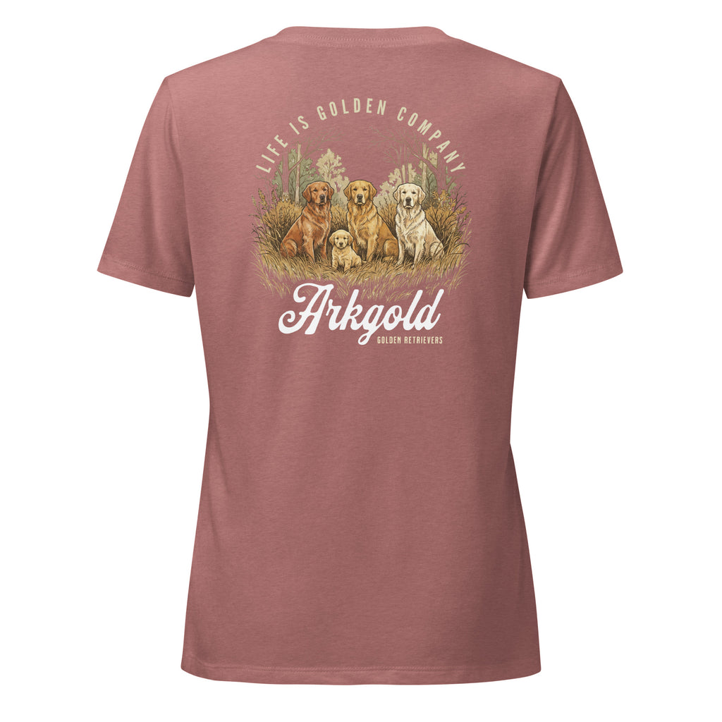 Arkgold Women’s relaxed v-neck Tee