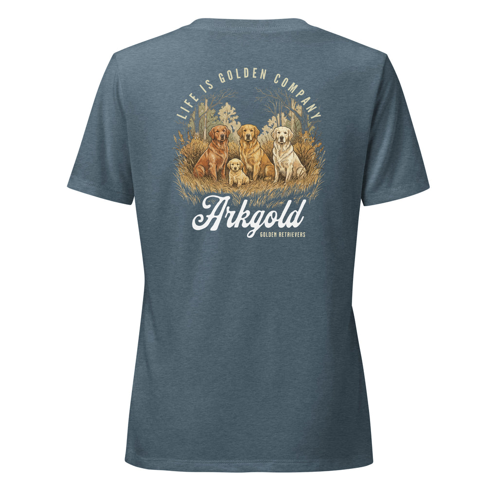 Arkgold Women’s relaxed v-neck Tee