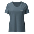 First Tracks - Golden Retriever Edition Women’s relaxed v-neck t-shirt
