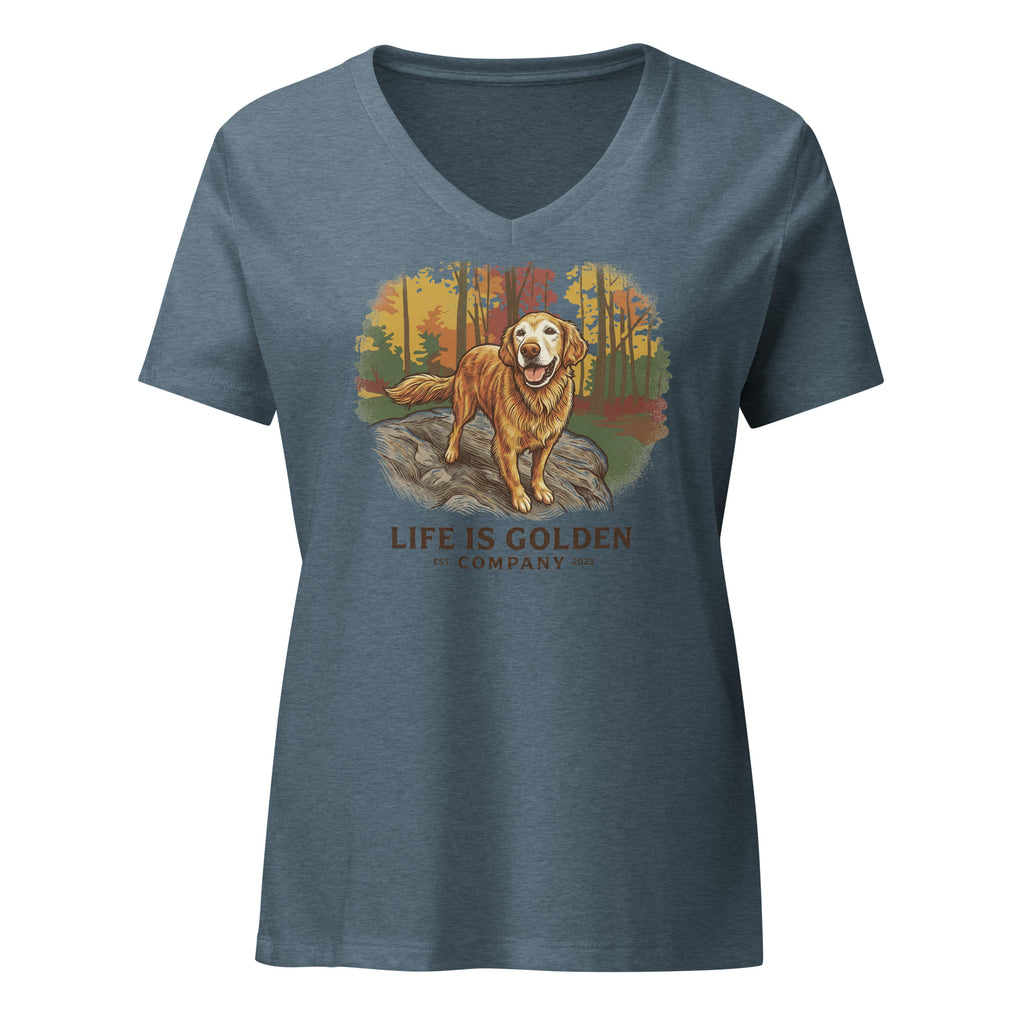 Autumn of a Golden Women’s relaxed v-neck t-shirt