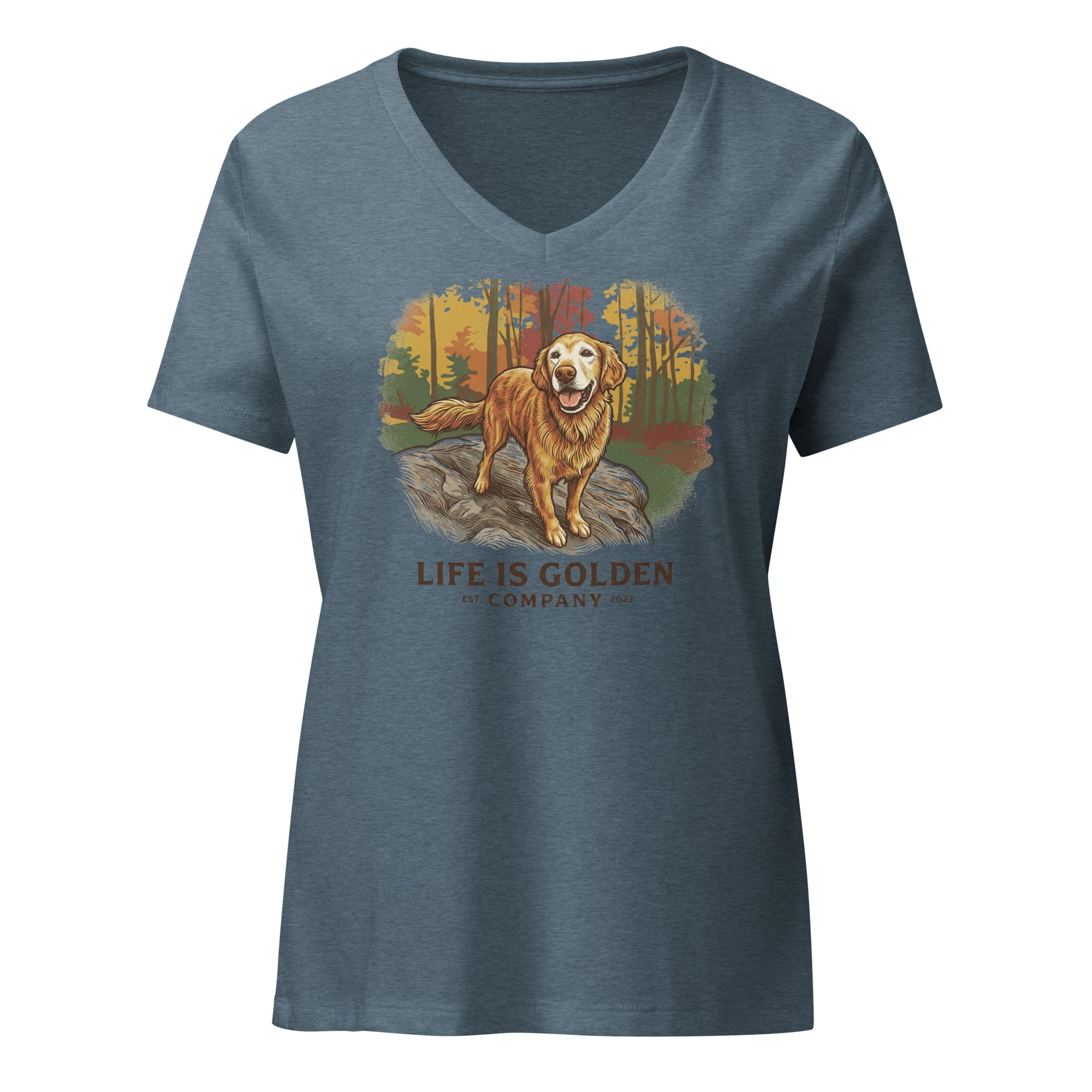 Autumn of a Golden Women’s relaxed v-neck t-shirt