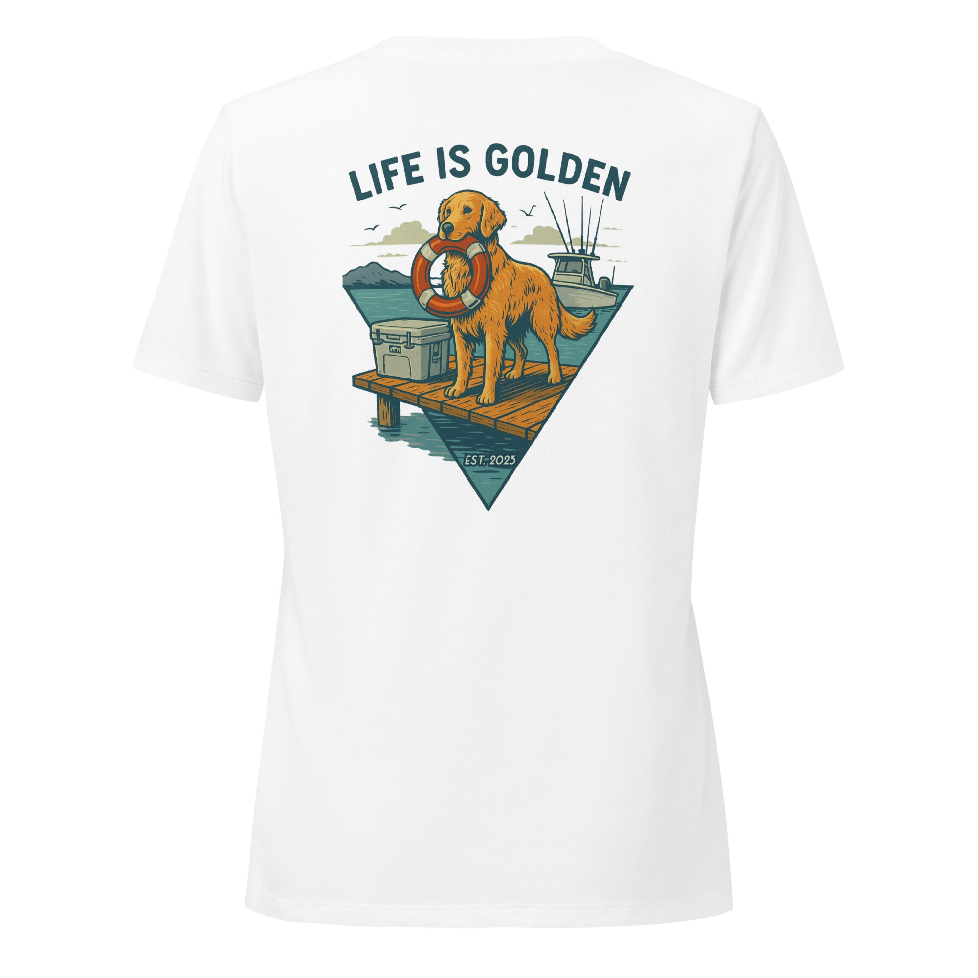 Boat Dog Energy | Women’s Relaxed V-Neck Tee