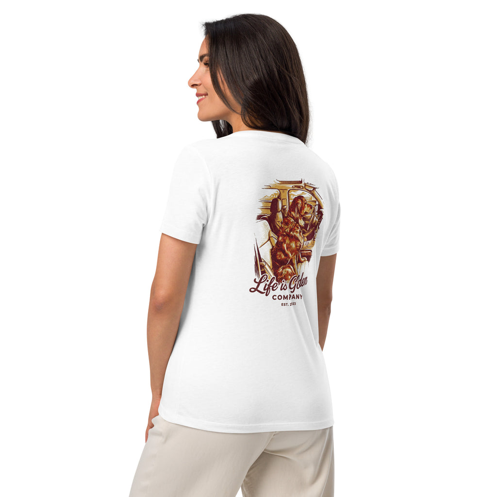 Golden Passenger Women’s relaxed v-neck t-shirt