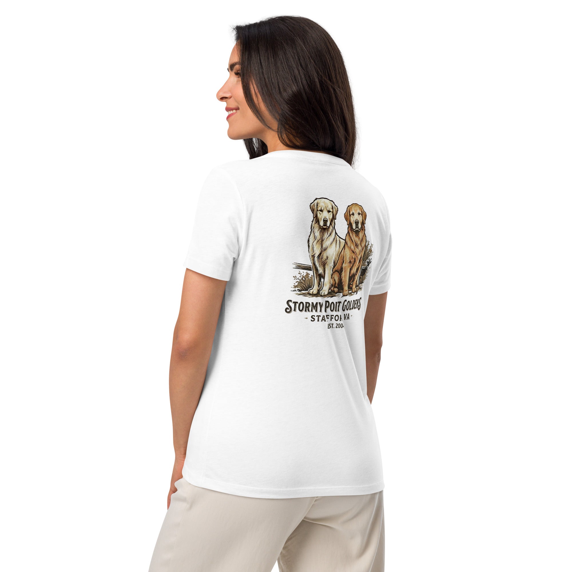 Stormy Point Women’s relaxed v-neck t-shirt