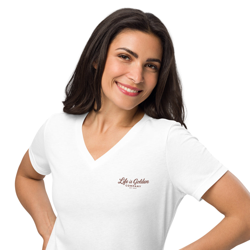 Golden Passenger Women’s relaxed v-neck t-shirt