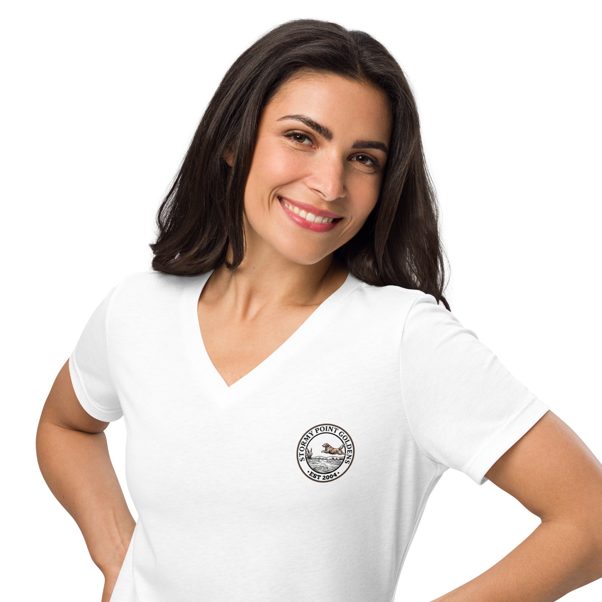 Stormy Point Women’s relaxed v-neck t-shirt