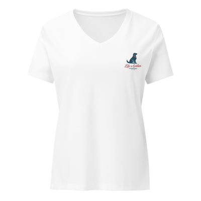 Boat Dog Energy | Women’s Relaxed V-Neck Tee