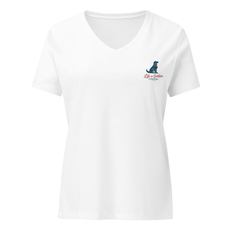 Boat Dog Energy | Women’s Relaxed V-Neck Tee