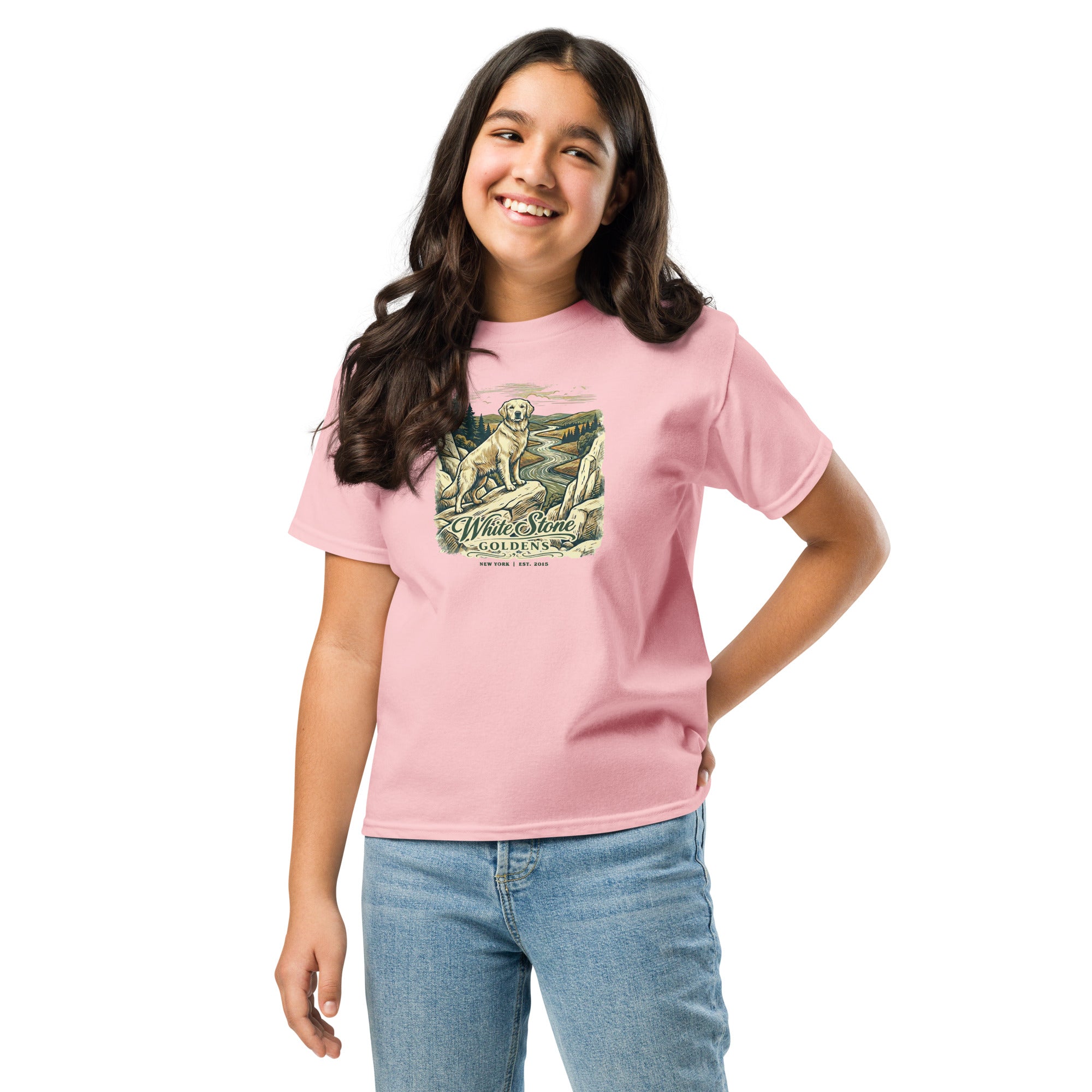 White Stone Goldens Youth Tee