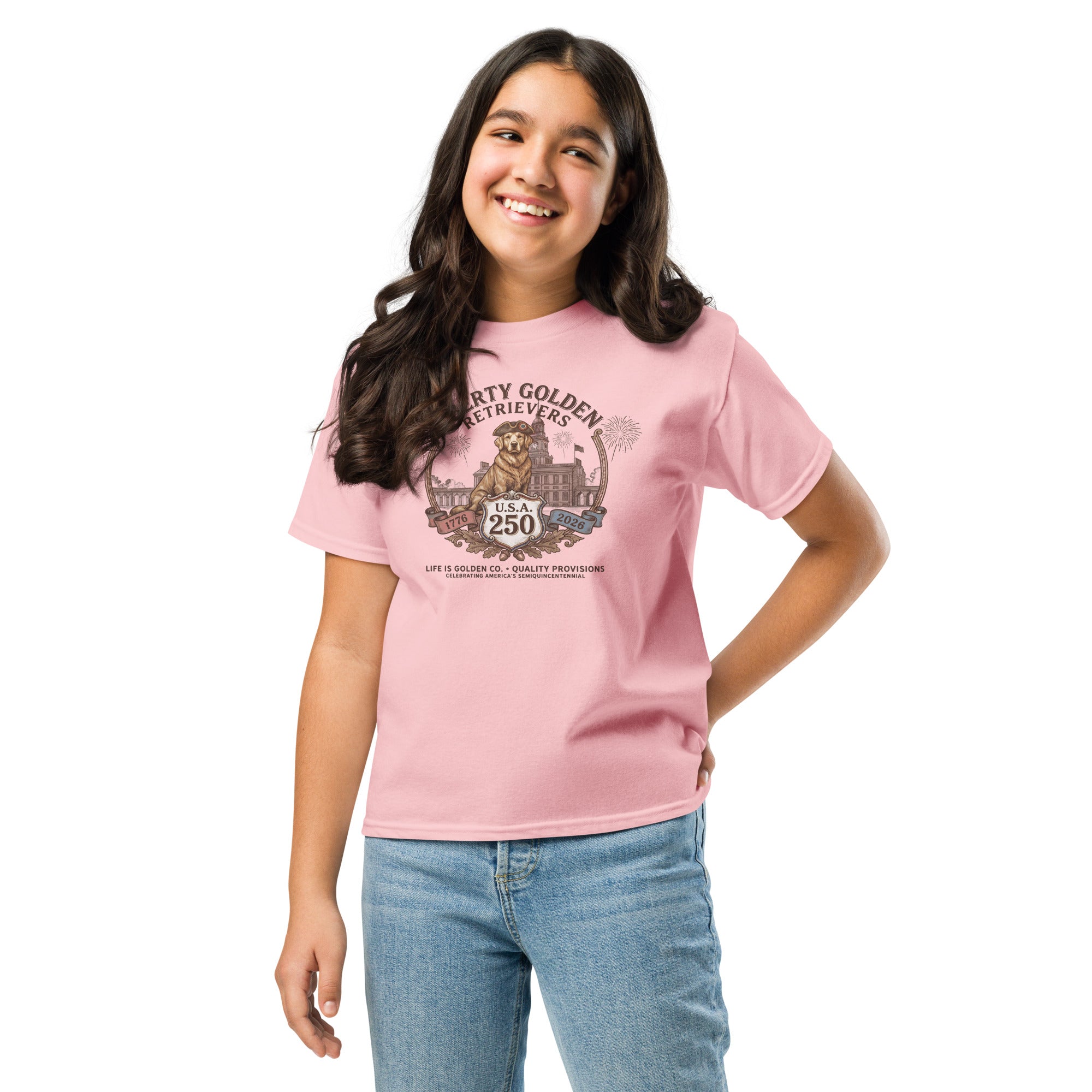 Liberty Goldens Semiquincentennial Youth classic tee