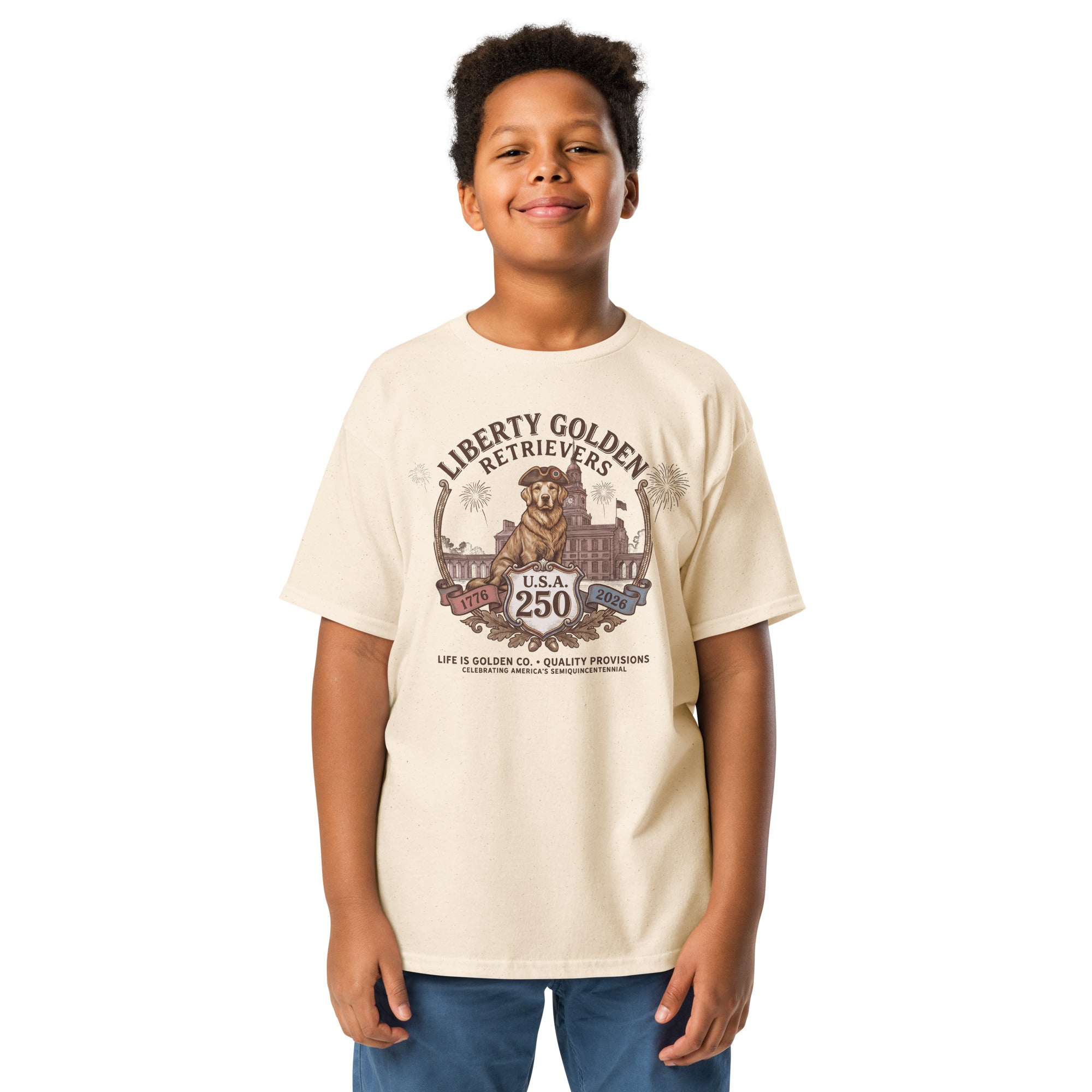 Liberty Goldens Semiquincentennial Youth classic tee