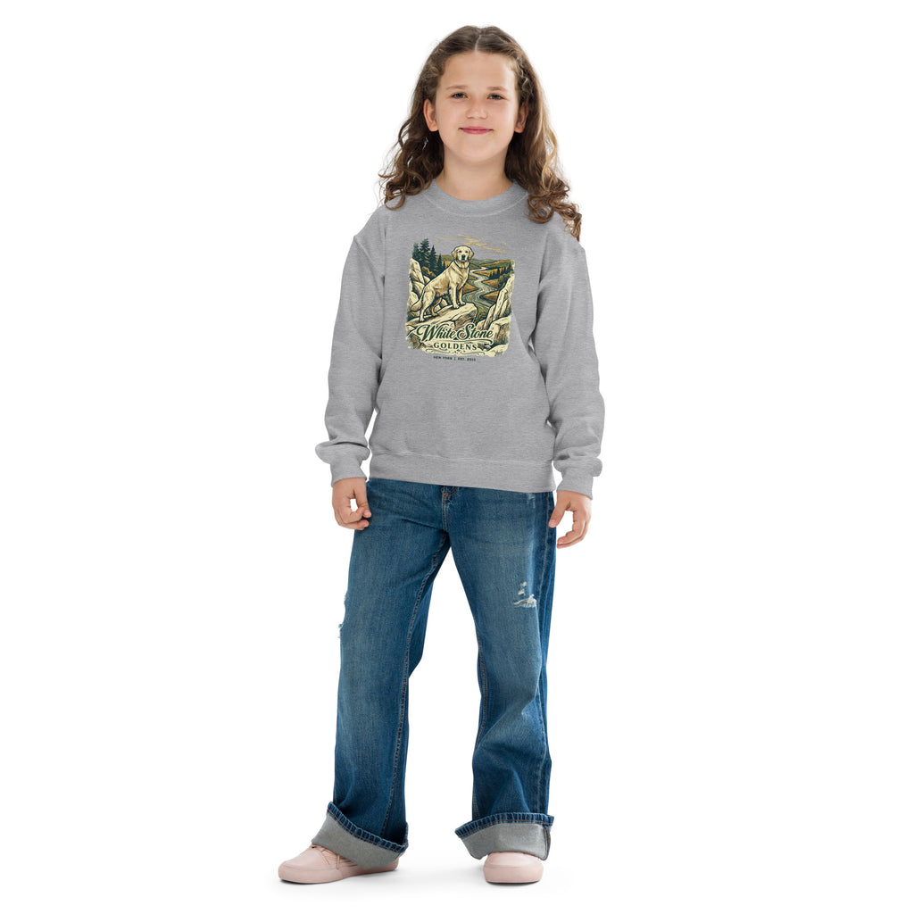 White Stone Goldens Youth Crew Neck