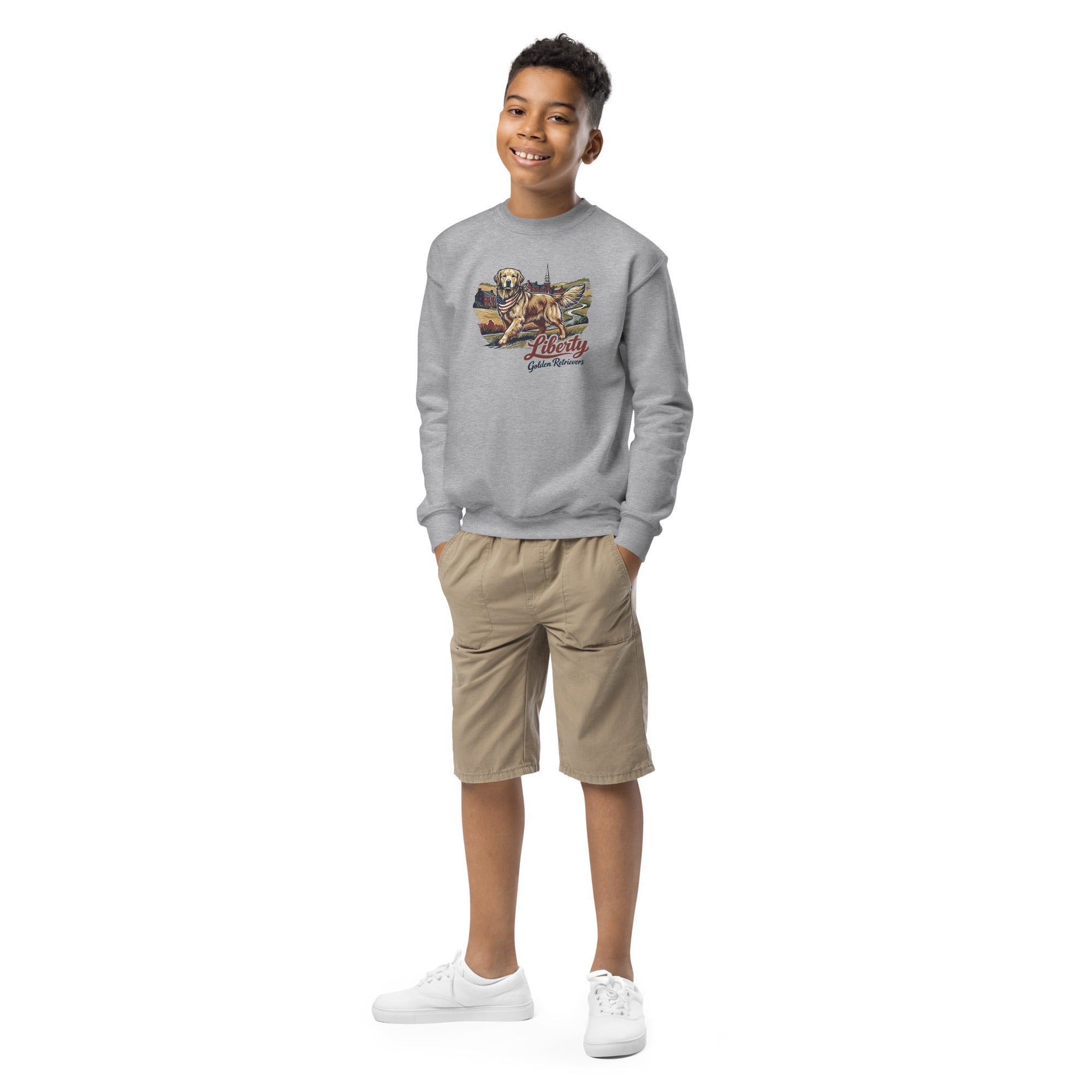 Liberty Golden Retrievers Youth Crew Neck
