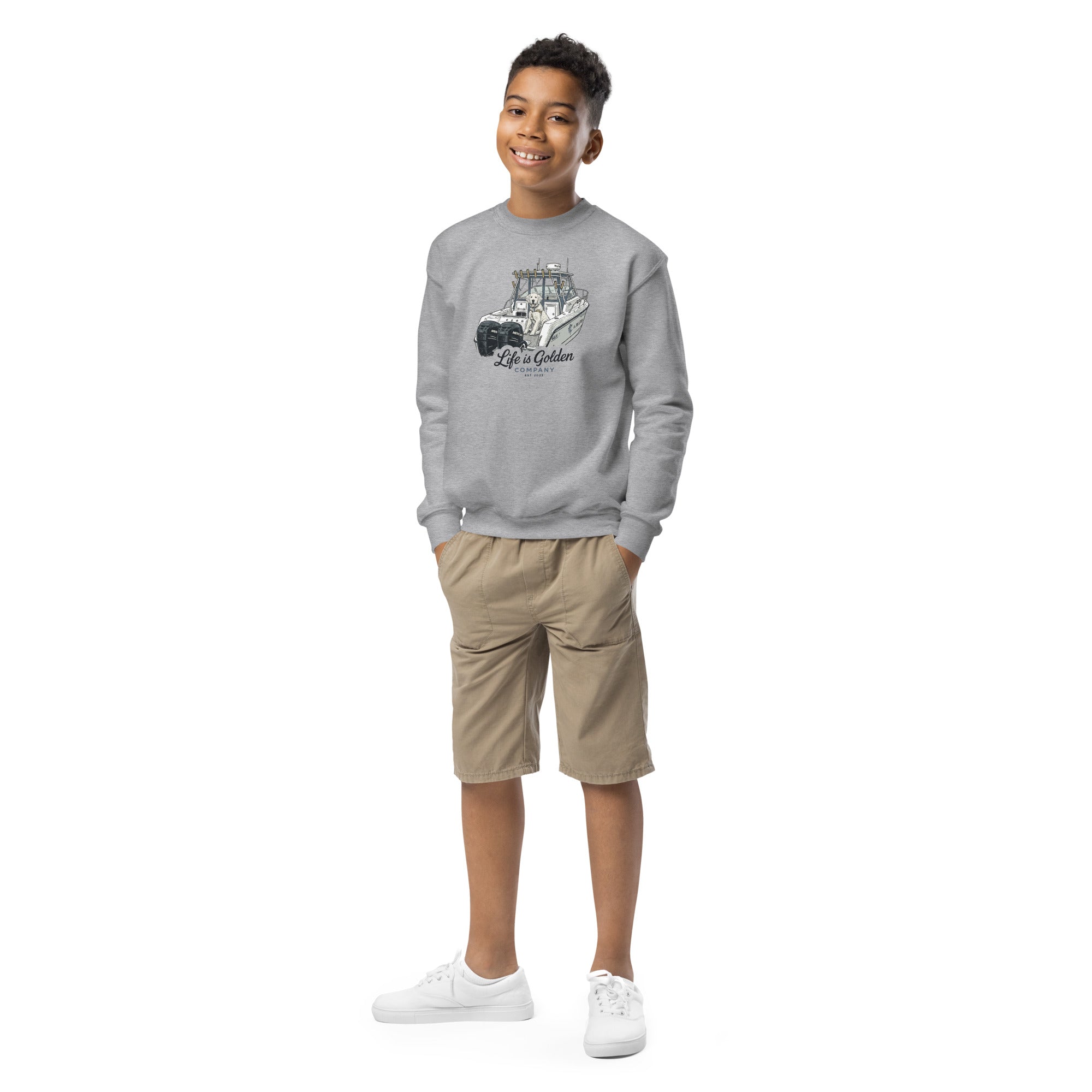 Boat Life Youth Crew Neck
