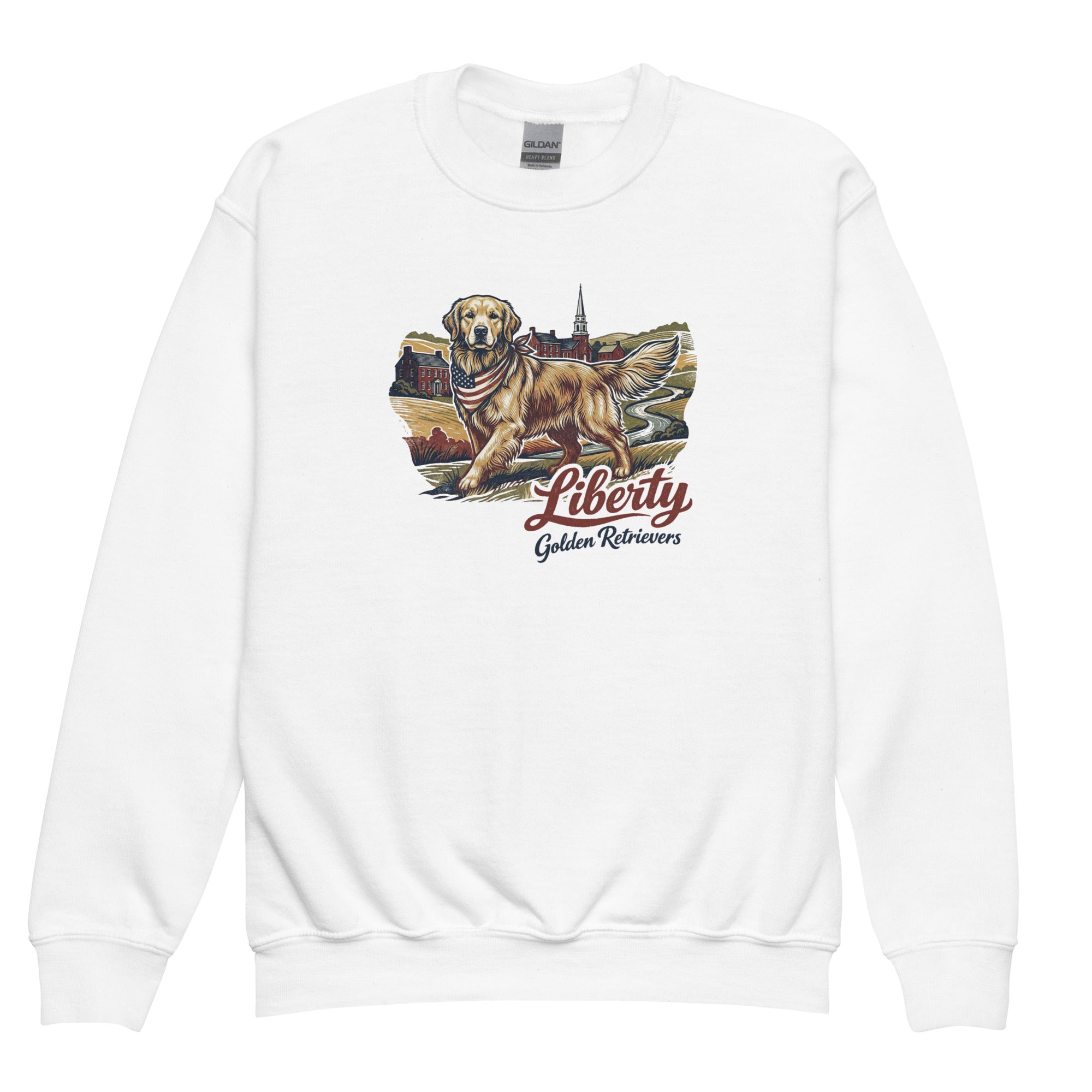 Liberty Golden Retrievers Youth Crew Neck