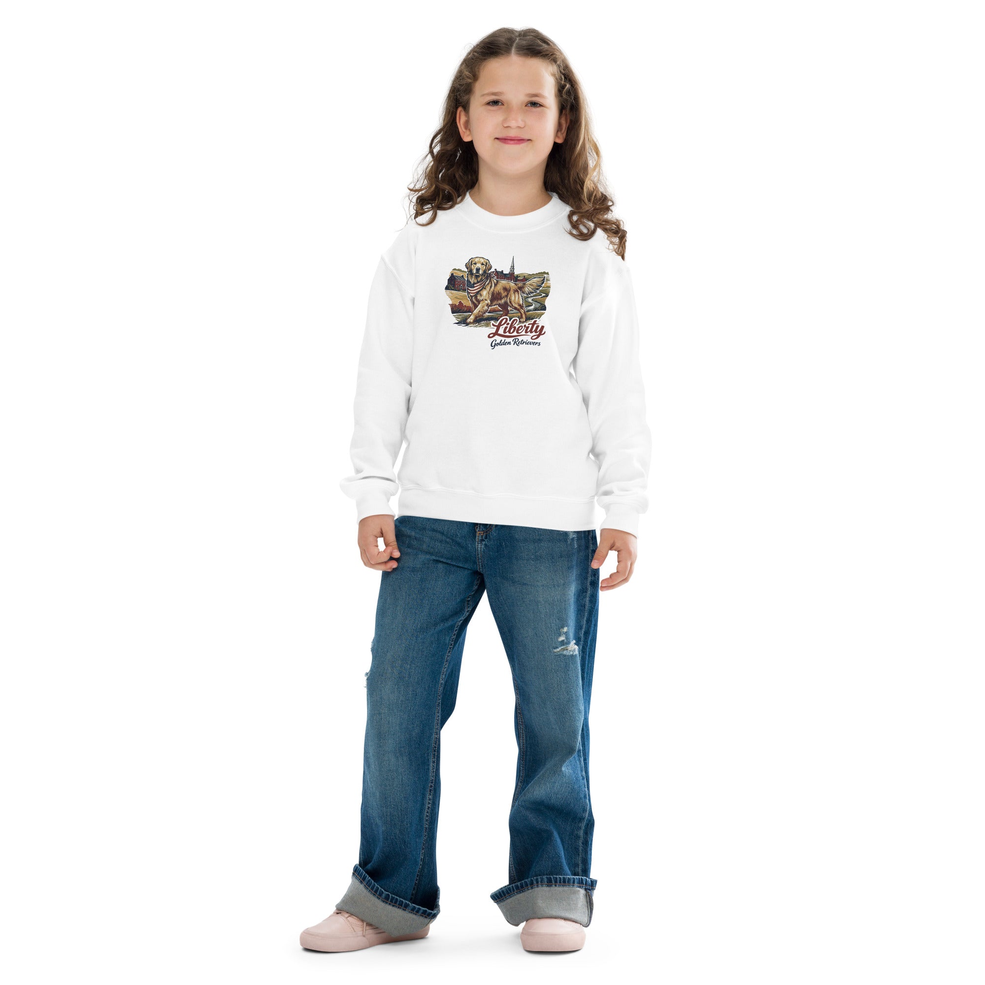 Liberty Golden Retrievers Youth Crew Neck