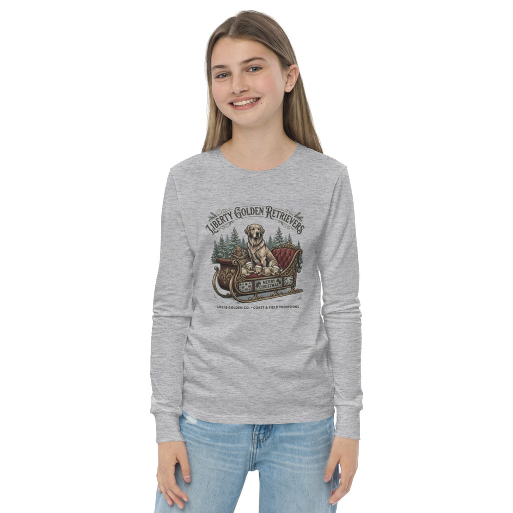 Liberty Goldens Christmas Youth long sleeve tee