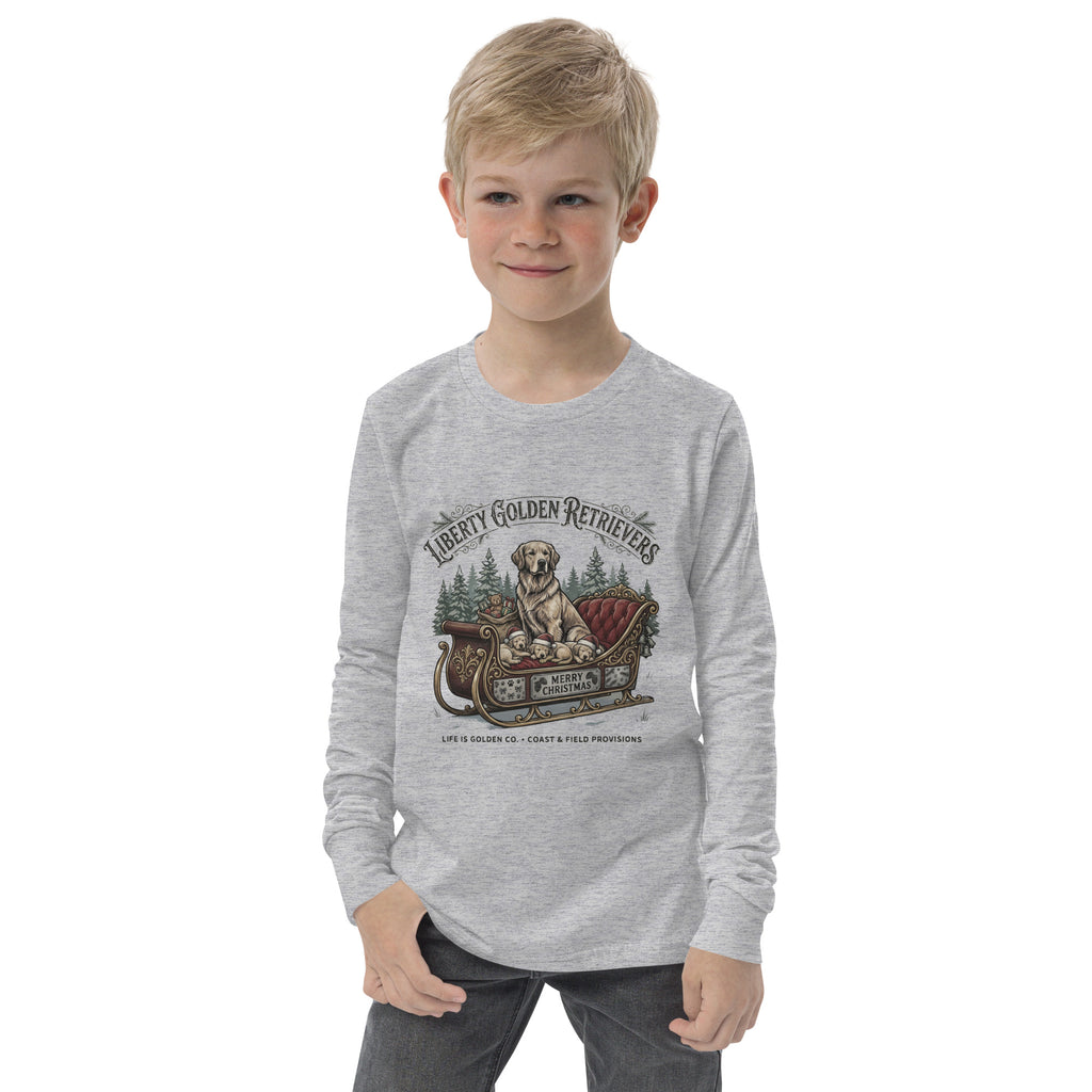 Liberty Goldens Christmas Youth long sleeve tee
