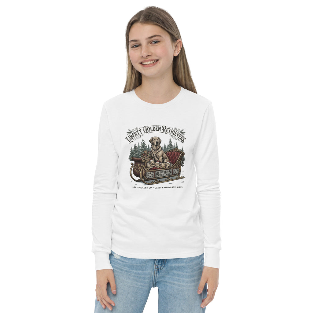 Liberty Goldens Christmas Youth long sleeve tee