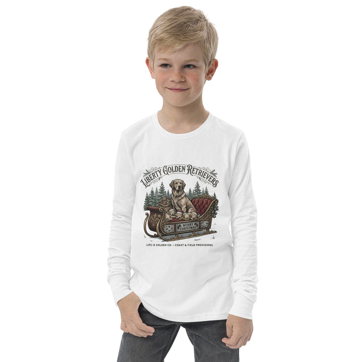 Liberty Goldens Christmas Youth long sleeve tee